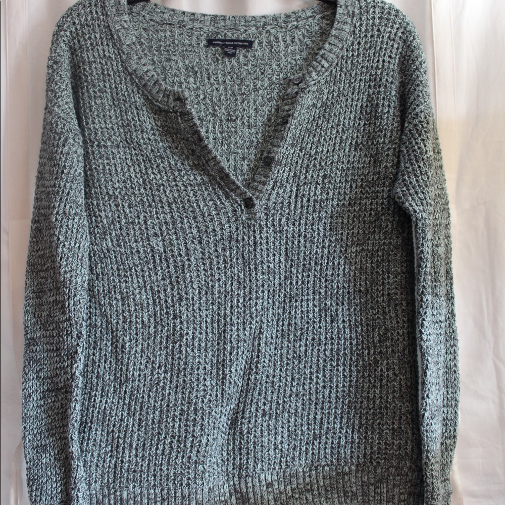 American Eagle Outfitters Mixed Knit Sweater